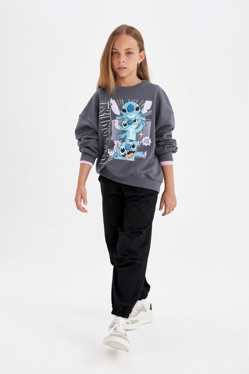 DeFacto Black Girl Girl Parachute Cotton Trousers Casual - Image 1